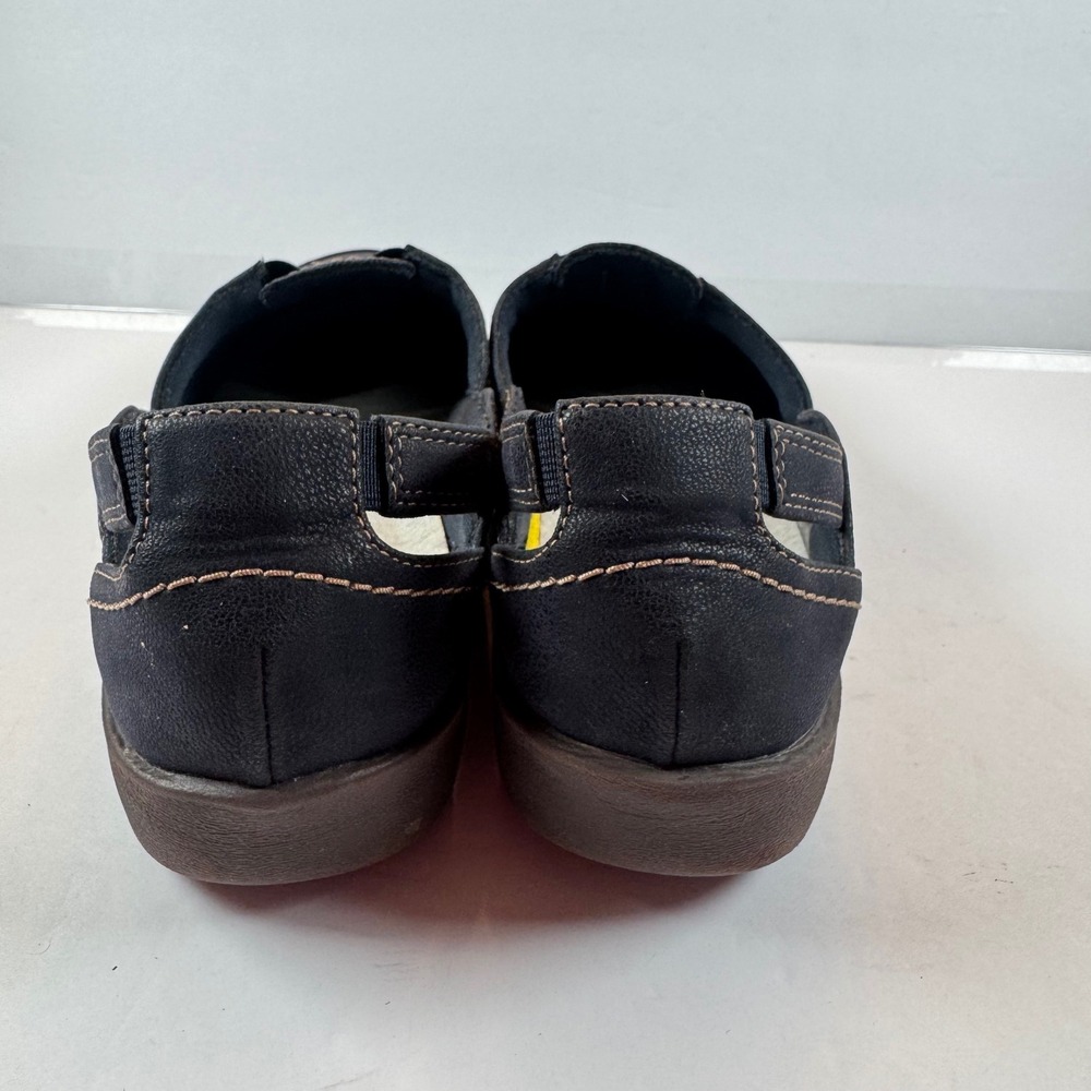 Clarks Cloudsteppers Navy Blue Slip On Loafers Womens 8.5 M Cushion Soft 23535 - Picture 4 of 9